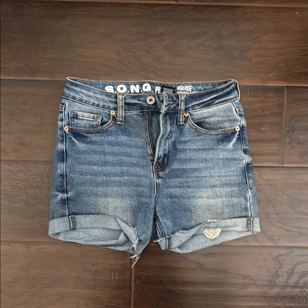 Women's Blue Denim Shorts